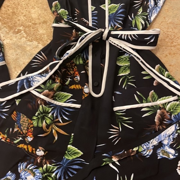 Zara Tropical Print Jumpsuit - Picture 3 of 7